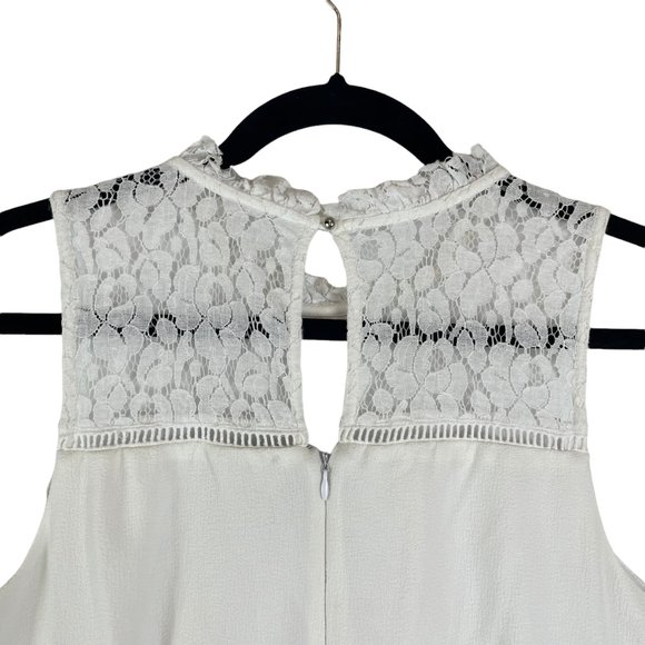 DISNEY ALICE THROUGH THE LOOKING GLASS WHITE LACE TRIM ROMPER LARGE - Picture 7 of 10
